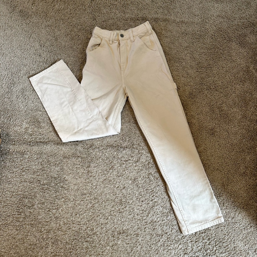 J Galt painter pants (light faded pink stain from washing)